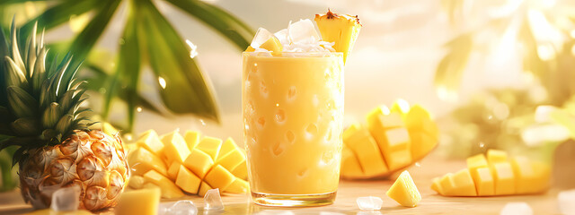 Tropical Mango Pineapple Smoothie Bliss