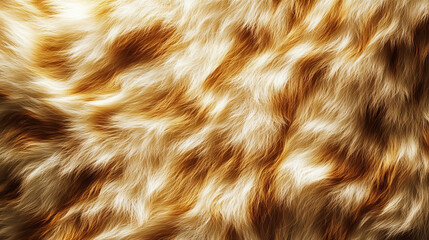 Naklejka premium Close-up of fur patterns texture background. Fluffy Animals skin surface pattern abstract style for background and wallpaper. Textile and fashion fabric design