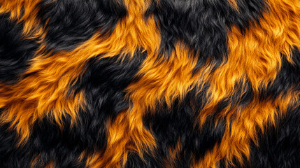 Naklejka premium Close-up of fur patterns texture background. Fluffy Animals skin surface pattern abstract style for background and wallpaper. Textile and fashion fabric design