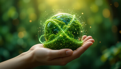 Sustainable Future Concept Green Energy and Eco Friendly Innovation