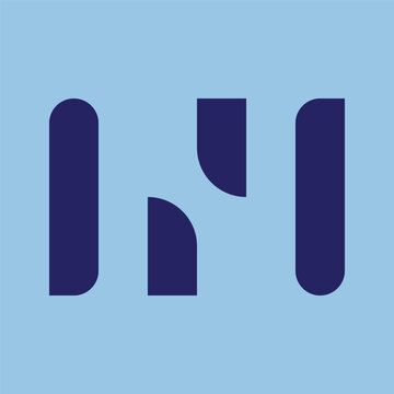 h4 unique simple mordarn logo