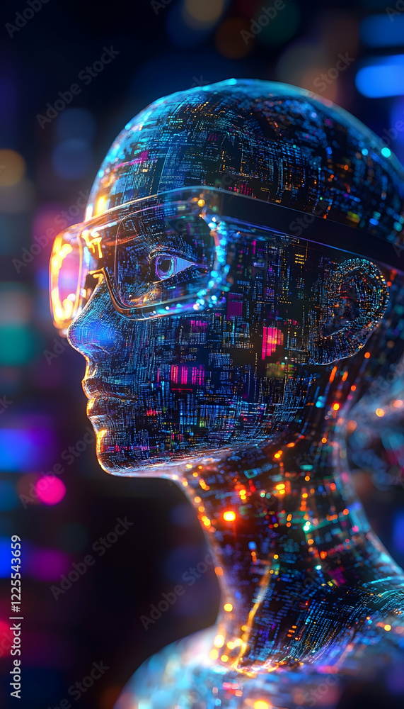 Aufkleber transforming business development with ai concept design and creativity -