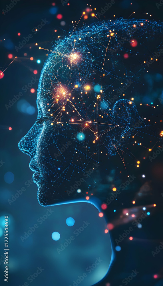Wall mural transforming business development with ai concept design and creativity -