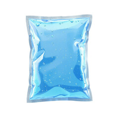 Fototapeta premium Medicine. Glossy first-aid ice pack with condensation, clear relief