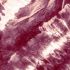 Tie Dye Effect. Old Circle Paint Smear. Ochre © Olga
