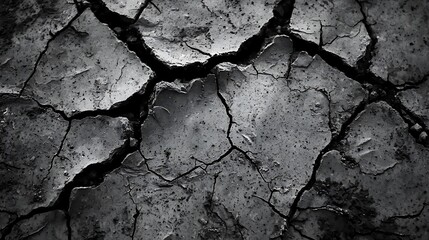 Cracked earth texture background natural environment macro photography detailed view