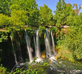 Obraz premium Duden Waterfall in Antalya, Turkey.