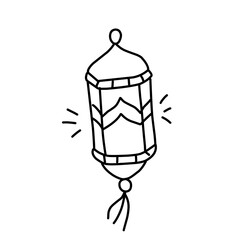 Doodle hand drawn ramadan