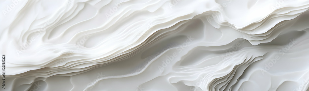 Poster White stone texture with subtle shine and intricate natural patterns  -