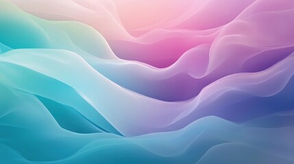 Obraz premium Abstract Pastel Waves Flowing Seamlessly