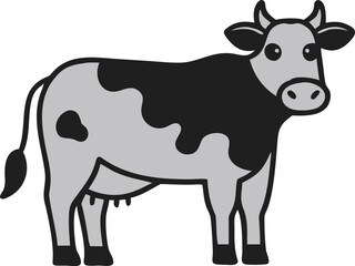 Fototapeta premium a cow silhouette vector design