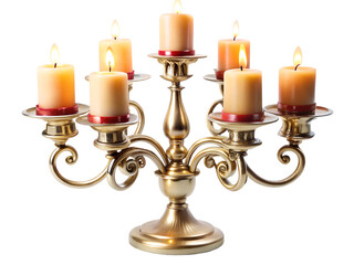 candlestick with candle isolated