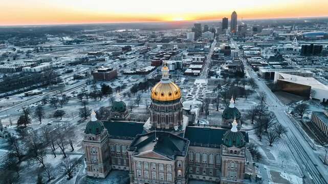 Des Moines Iowa Aerial