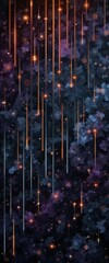 Abstract colorful background with shining stars