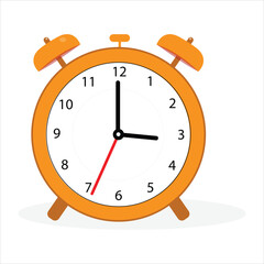 alarm clock isolated on a  white background