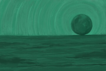Abstract image for printing - digital painting. Painted on a tablet. © neurostructure