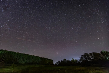 night starscape in the countryside
