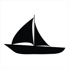 boat on white background