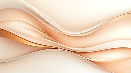 A serene abstract wavy background featuring soft beige and cream tones that evoke calmness and elegance, perfect for design projects, presentations, or digital artworks.