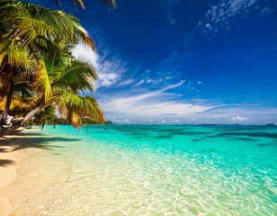 Tropical beach water background 