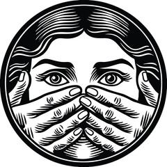 Face Covered by Hands - Mystery & Emotions
Adobe Illustrator Artwork