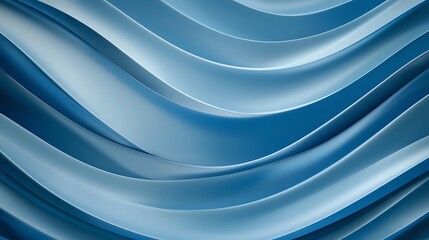 A stunning abstract design featuring smooth, flowing waves in various shades of blue, creating a calming and modern visual effect perfect for backgrounds and digital art.