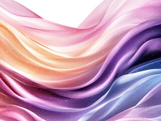 Obraz premium A stunning abstract image featuring flowing waves of vibrant colors, blending harmoniously to create a captivating visual experience perfect for backgrounds and designs.