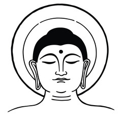 Face with Closed Eyes - Meditative Simplicity
Adobe Illustrator Artwork