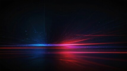 Obraz premium Red blue lines light speed motion background. red faster motion background design. fast moving digital technology concept texture and black space