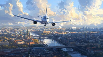On October 10th, 2020, a plane soared through the azure skies over Riga, Latvia.