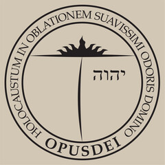 Opus Dei logo vector CMYK ready to print