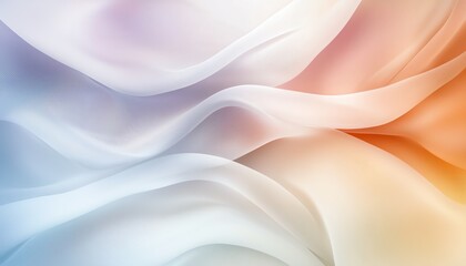 Obraz premium Smooth, flowing fabric in soft colors creates an elegant background. Ideal for use in design projects requiring a touch of sophistication and warmth.