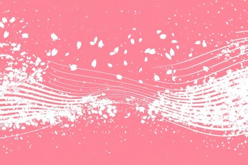 Pink background with white lines and white dots