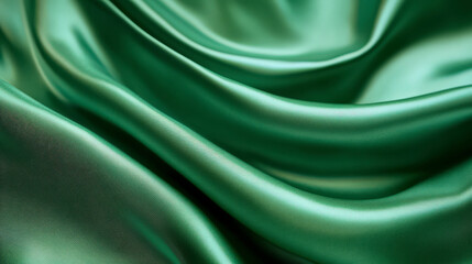 Obraz premium Rich Emerald Green Velvety Texture on a Plain Background