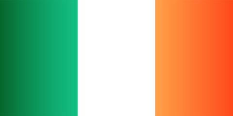 Obraz premium National Flag of the Republic of Ireland. Vector element