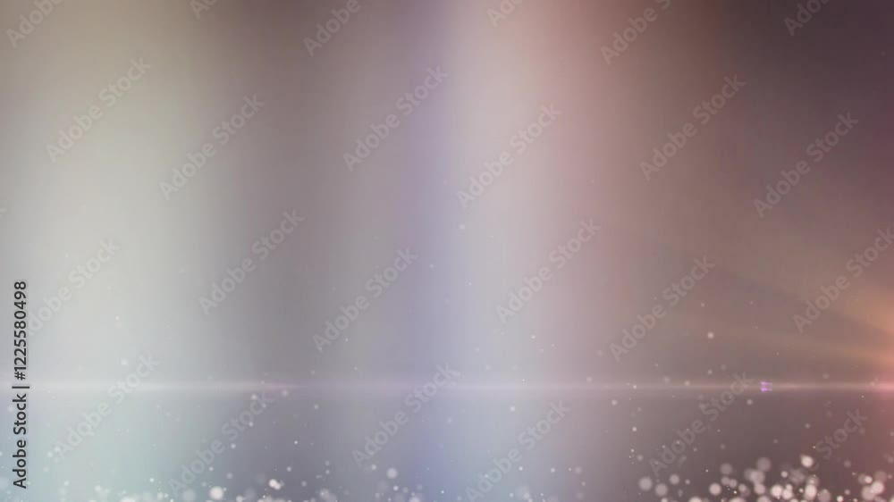 Poster soft light leak and bokeh overlay on warm gradient background