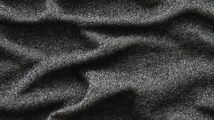Obraz premium Soft Black Flannel Fabric Texture for Background Use