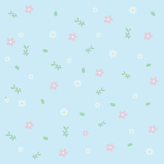 Background Flower Blue