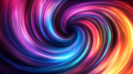 
Colorful swirl elements with neon led illumination. Abstract futuristic background.