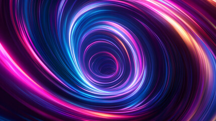 
Colorful swirl elements with neon led illumination. Abstract futuristic background.