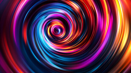 
Colorful swirl elements with neon led illumination. Abstract futuristic background.