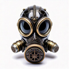 Metal cyberpunk gas mask 