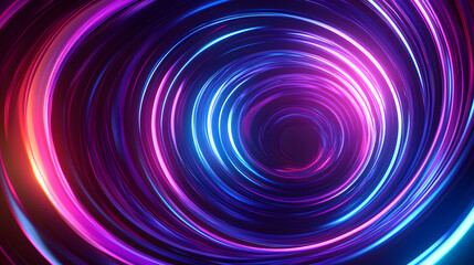 
Colorful swirl elements with neon led illumination. Abstract futuristic background.