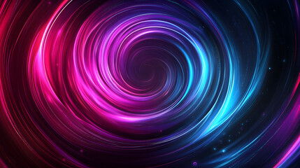 
Colorful swirl elements with neon led illumination. Abstract futuristic background.