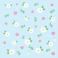 Background Flower Blue