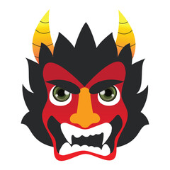 Japanese Oni Cartoon Mask