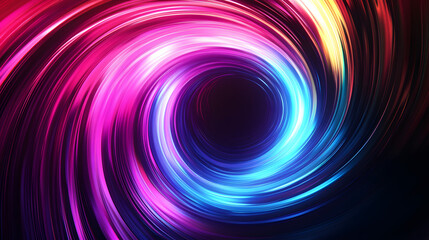 
Colorful swirl elements with neon led illumination. Abstract futuristic background.