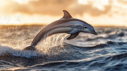 Obraz premium dolphin jumping out of water