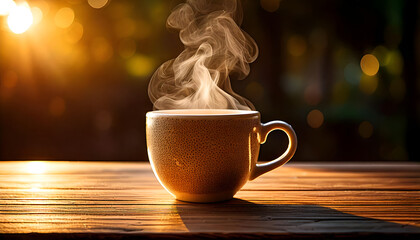 cup of coffee on table