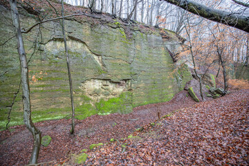 alter Steinbruch in der Nähe von Porta Westfalica